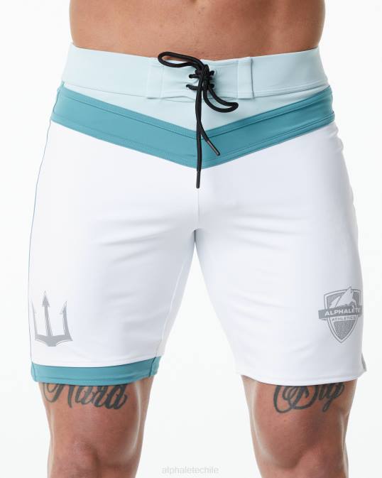 concurso tridente corto hombres Alphalete 08R8743 ropa blanco