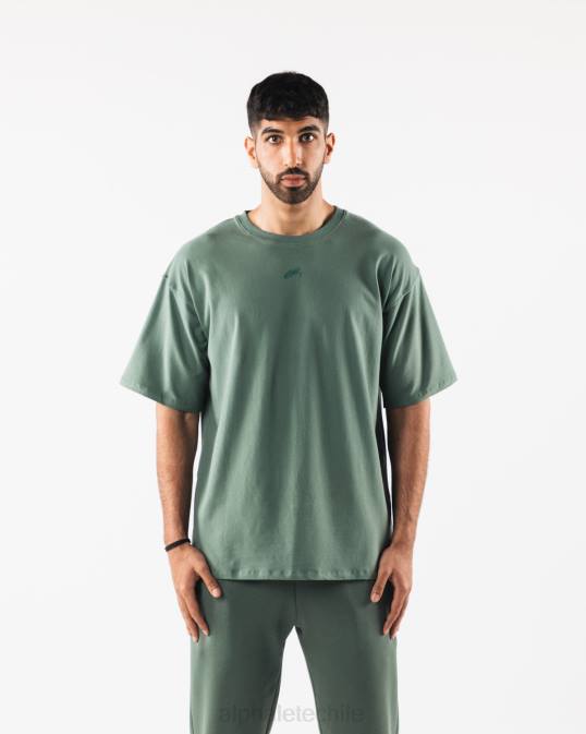 camiseta alineada hombres Alphalete 08R8499 ropa verde salvia