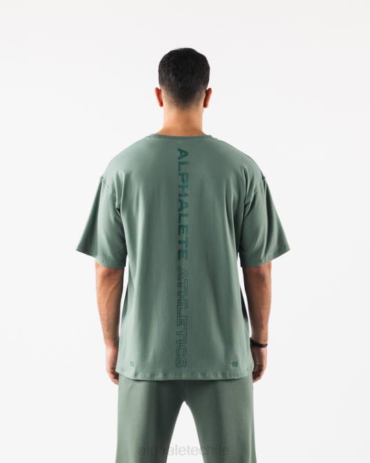 camiseta alineada hombres Alphalete 08R8499 ropa verde salvia