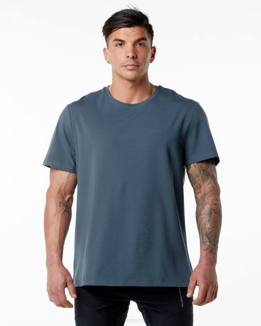 camiseta clásica hombres Alphalete 08R8556 ropa ballena azul