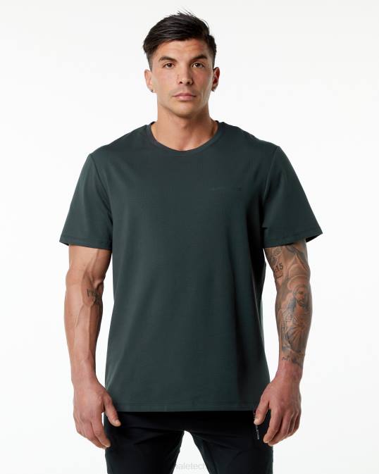 camiseta clásica hombres Alphalete 08R8557 ropa cazador verde