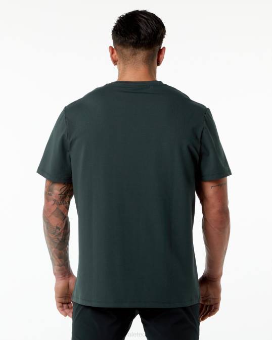 camiseta clásica hombres Alphalete 08R8557 ropa cazador verde