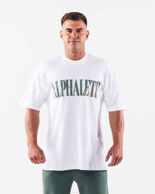 camiseta de la república hombres Alphalete 08R8489 ropa blanco