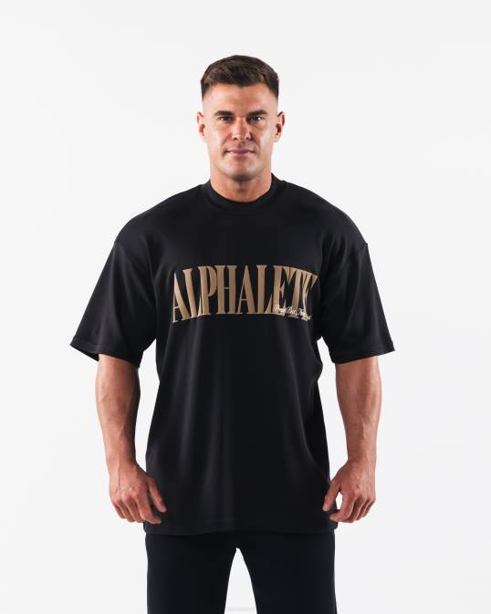 camiseta de la república hombres Alphalete 08R8506 ropa negro