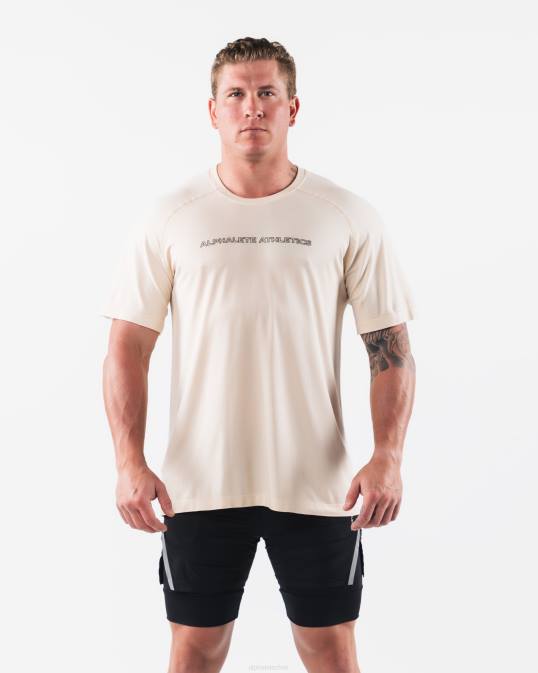 una camiseta airtech hombres Alphalete 08R8510 ropa marrón amarillento