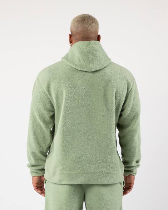 rey sudadera con capucha hombres Alphalete 08R8618 ropa verde salvia