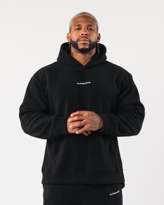 rey sudadera con capucha hombres Alphalete 08R8620 ropa negro