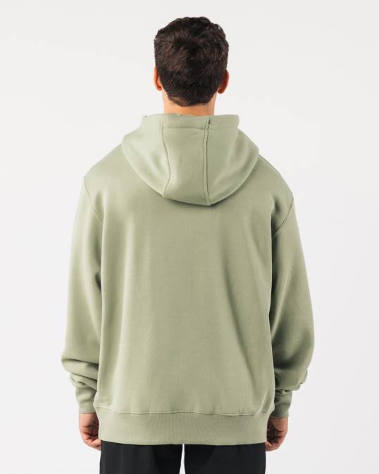 sudadera con capucha central hombres Alphalete 08R8626 ropa verde salvia