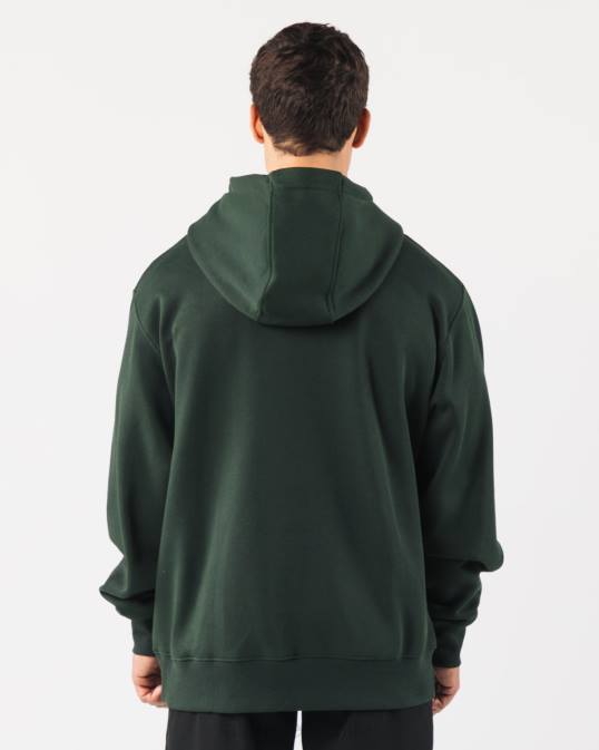 sudadera con capucha central hombres Alphalete 08R8627 ropa verde perenne