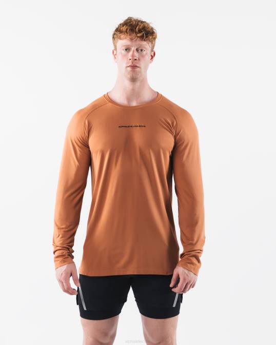 camiseta aa airtech ls hombres Alphalete 08R8513 ropa aleación naranja