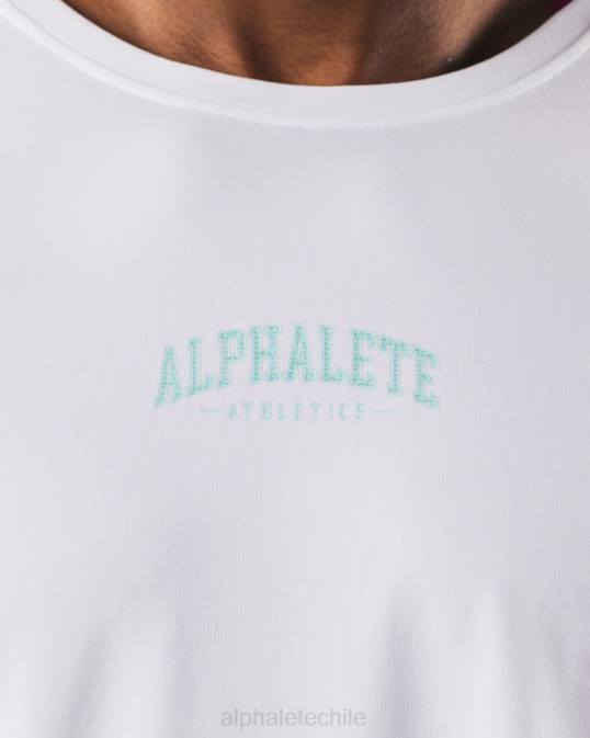 camiseta con estampado de cachemira hombres Alphalete 08R8526 ropa blanco