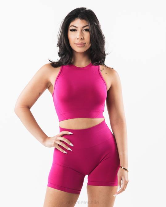 tanque de cultivo de estratos mujer Alphalete 08R8166 ropa rosa magenta