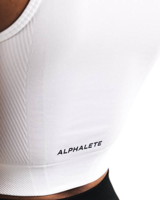 tanque de cultivo de estratos mujer Alphalete 08R8170 ropa blanco