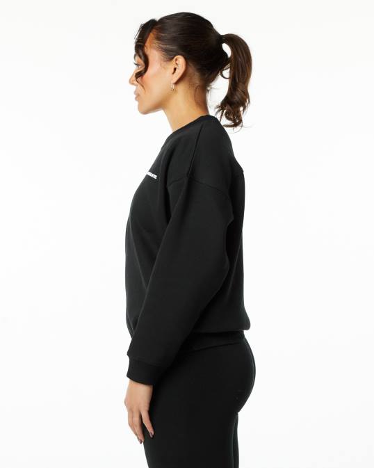 tripulación clásica mujer Alphalete 08R8291 ropa negro