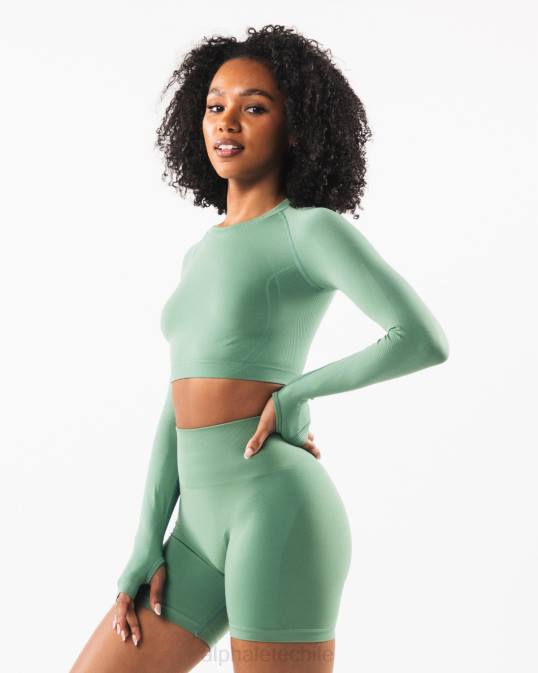 estrato ls cultivo mujer Alphalete 08R8248 ropa Jade verde