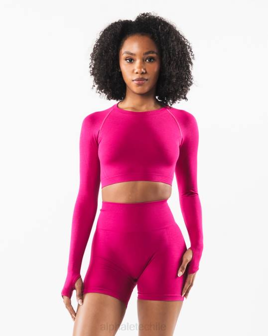 estrato ls cultivo mujer Alphalete 08R8249 ropa rosa magenta