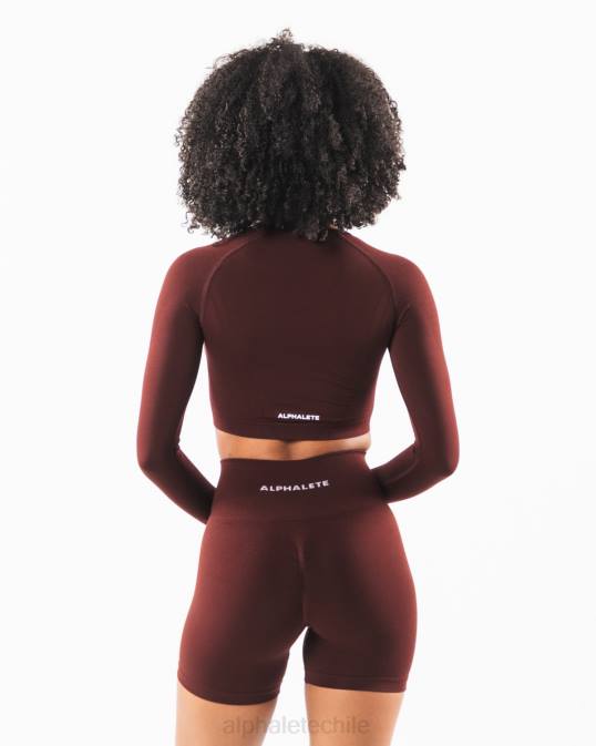 estrato ls cultivo mujer Alphalete 08R8252 ropa sangría roja