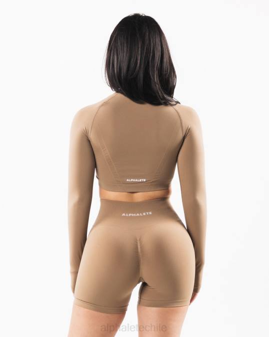 estrato ls cultivo mujer Alphalete 08R8255 ropa chai marrón