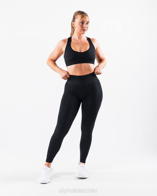 amplificar el contorno legging mujer Alphalete 08R8408 ropa negro