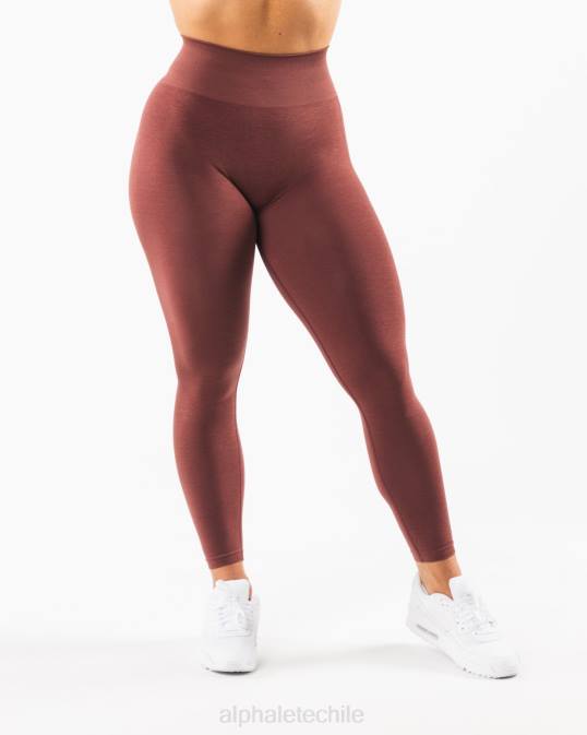 amplificar legging mujer Alphalete 08R8390 ropa rosa polvorienta roja