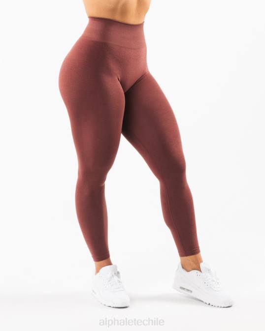 amplificar legging mujer Alphalete 08R8390 ropa rosa polvorienta roja