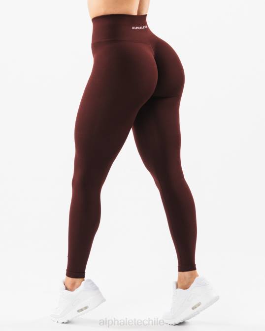 amplificar legging mujer Alphalete 08R8423 ropa sangría roja