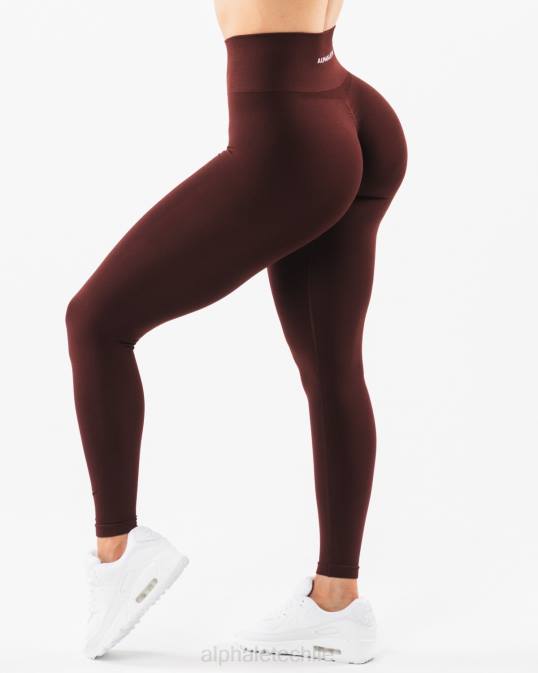 amplificar legging mujer Alphalete 08R8423 ropa sangría roja