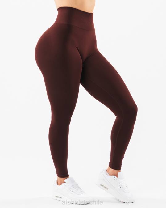 amplificar legging mujer Alphalete 08R8423 ropa sangría roja