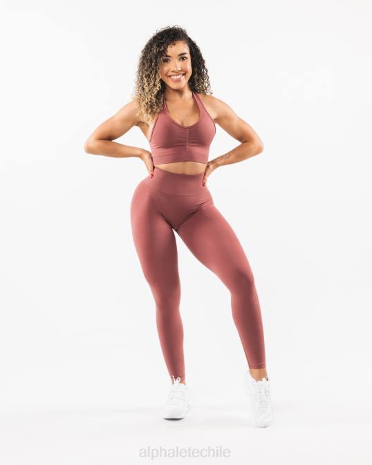 amplificar legging mujer Alphalete 08R8424 ropa Rosa roja