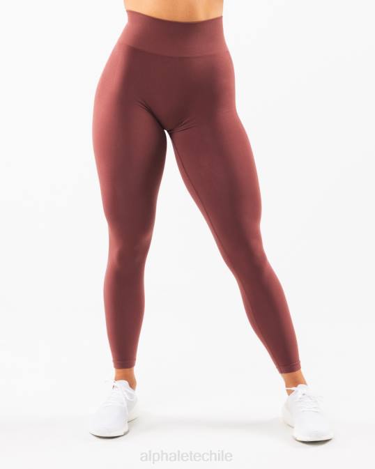 amplificar legging mujer Alphalete 08R8425 ropa otoño rojo