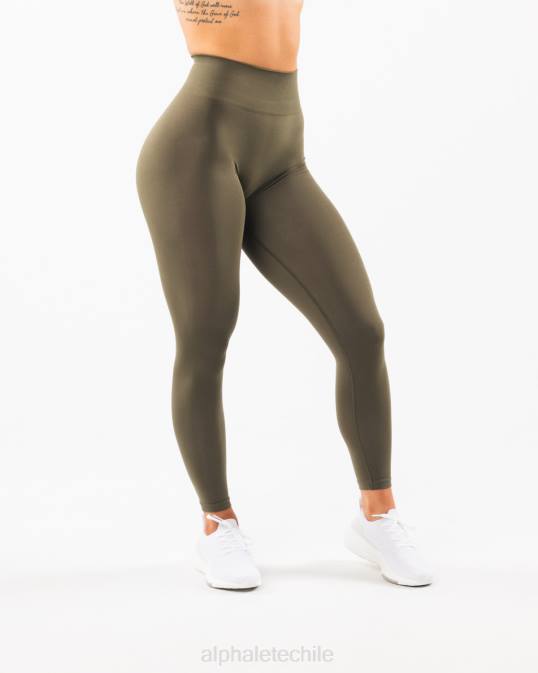 amplificar legging mujer Alphalete 08R8429 ropa roble verde