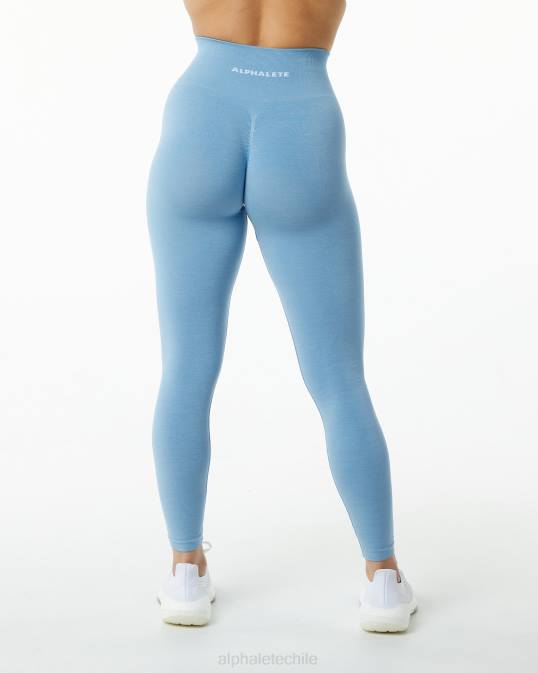 amplificar legging mujer Alphalete 08R8441 ropa azul denim lavado