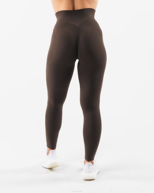 legging de aura mujer Alphalete 08R8399 ropa marrón cachemira