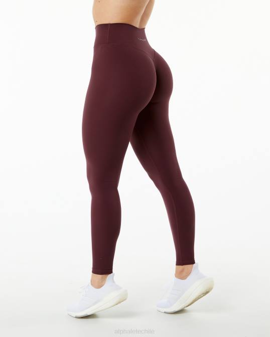 legging maravilla alphalux 27" mujer Alphalete 08R8418 ropa rojo cereza negro