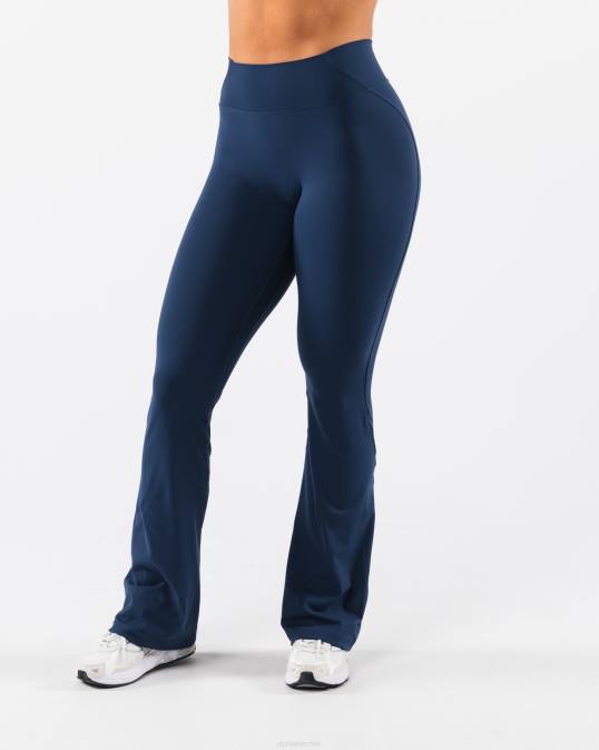 pantalón acampanado aura alto mujer Alphalete 08R8386 ropa azul tinta