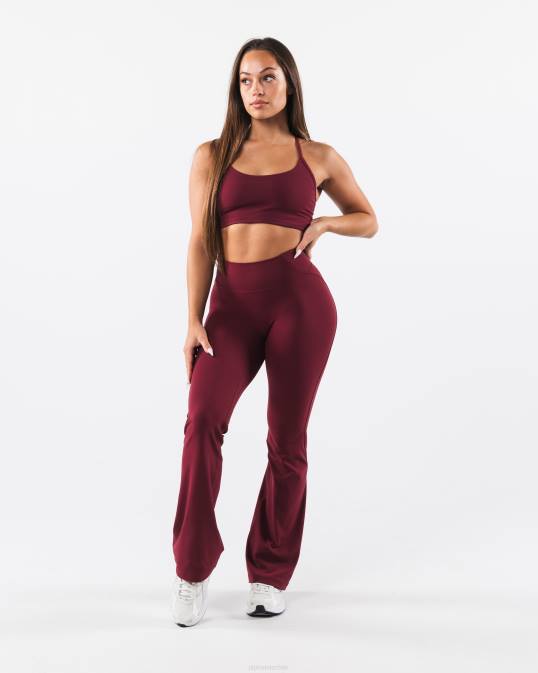 pantalones acampanados aura mujer Alphalete 08R8376 ropa grulla roja