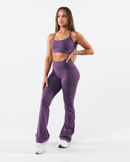 pantalones acampanados aura mujer Alphalete 08R8382 ropa aster morado