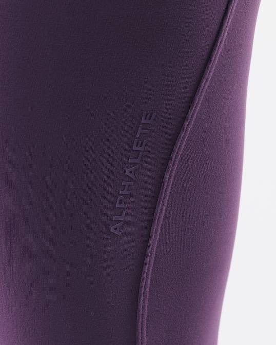 pantalones acampanados aura mujer Alphalete 08R8382 ropa aster morado