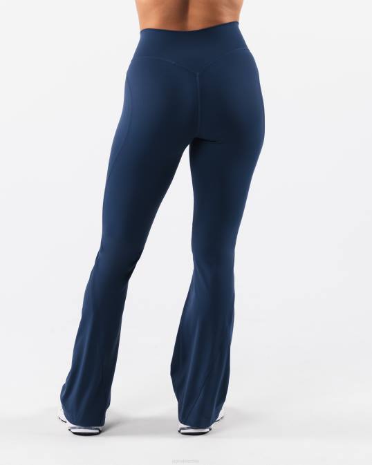 pantalones acampanados aura mujer Alphalete 08R8385 ropa azul tinta