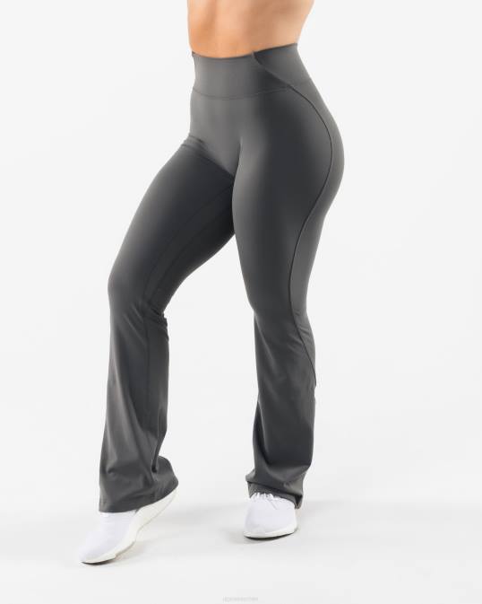 pantalones acampanados aura mujer Alphalete 08R8396 ropa gris peltre