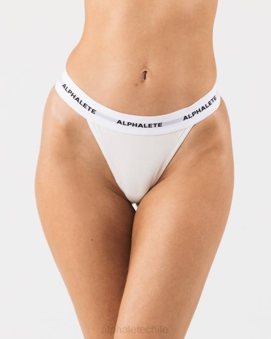 tanga aguda mujer Alphalete 08R8468 ropa blanco