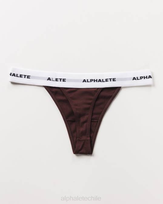 tanga aguda mujer Alphalete 08R8473 ropa sangría roja