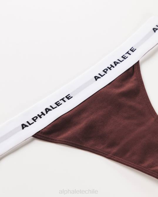 tanga aguda mujer Alphalete 08R8473 ropa sangría roja