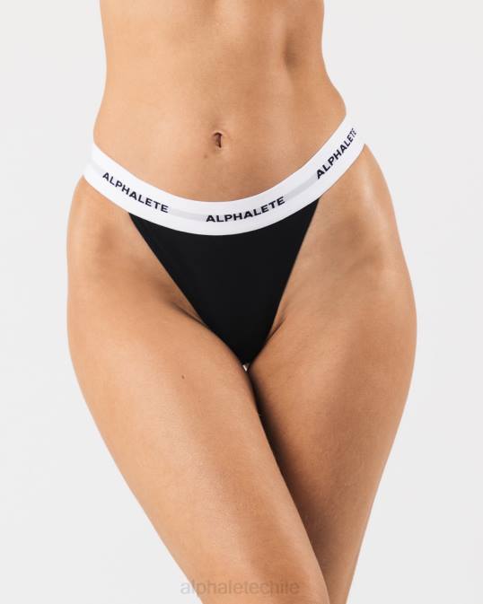 tanga aguda mujer Alphalete 08R8474 ropa negro