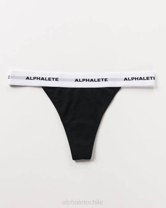 tanga aguda mujer Alphalete 08R8474 ropa negro