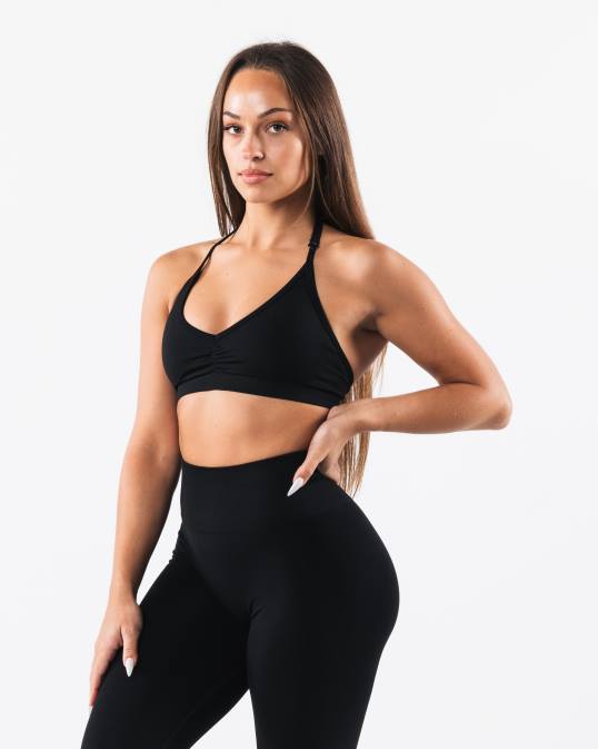 amplificar sujetador halter mujer Alphalete 08R824 ropa negro