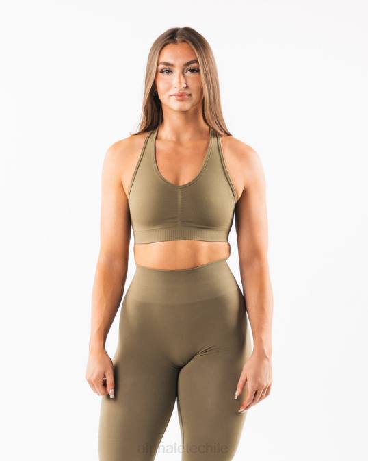 amplificar sujetador mujer Alphalete 08R8105 ropa sauce verde