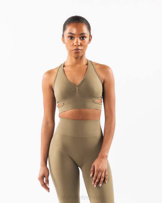 sujetador estrato mujer Alphalete 08R8104 ropa sauce verde