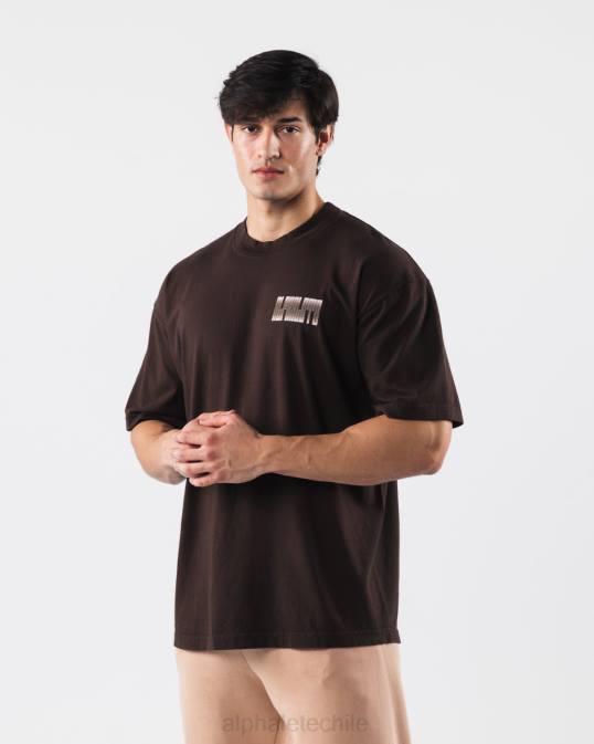 camiseta críptica unisexo Alphalete 08R8215 ropa chocolate Cafe