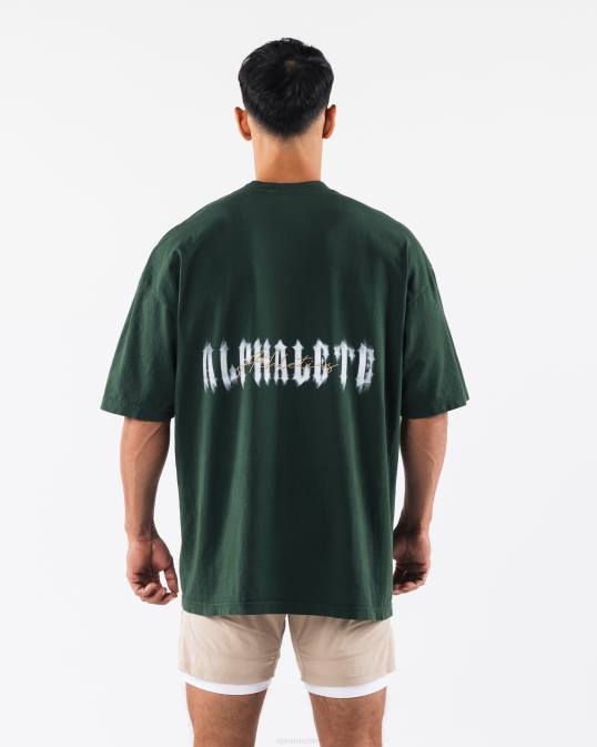 camiseta fantasma unisexo Alphalete 08R8179 ropa verde hiedra